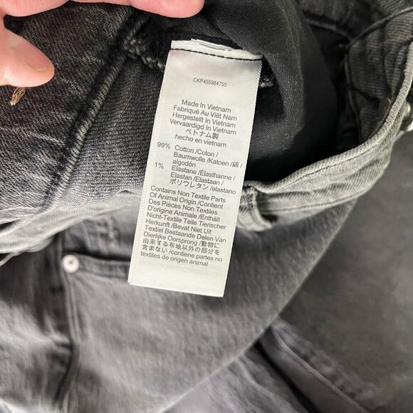 Madewell The Perfect Vintage Jean in Cosner Black Wash: Knee-Rip Edition Size 27 - Picture 4 of 8